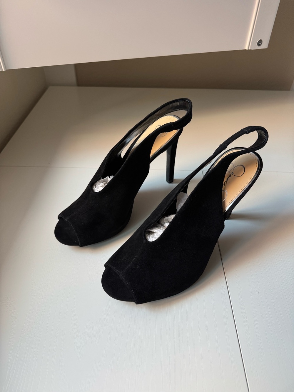 Jessica Simpson Suede Sling-back Heels